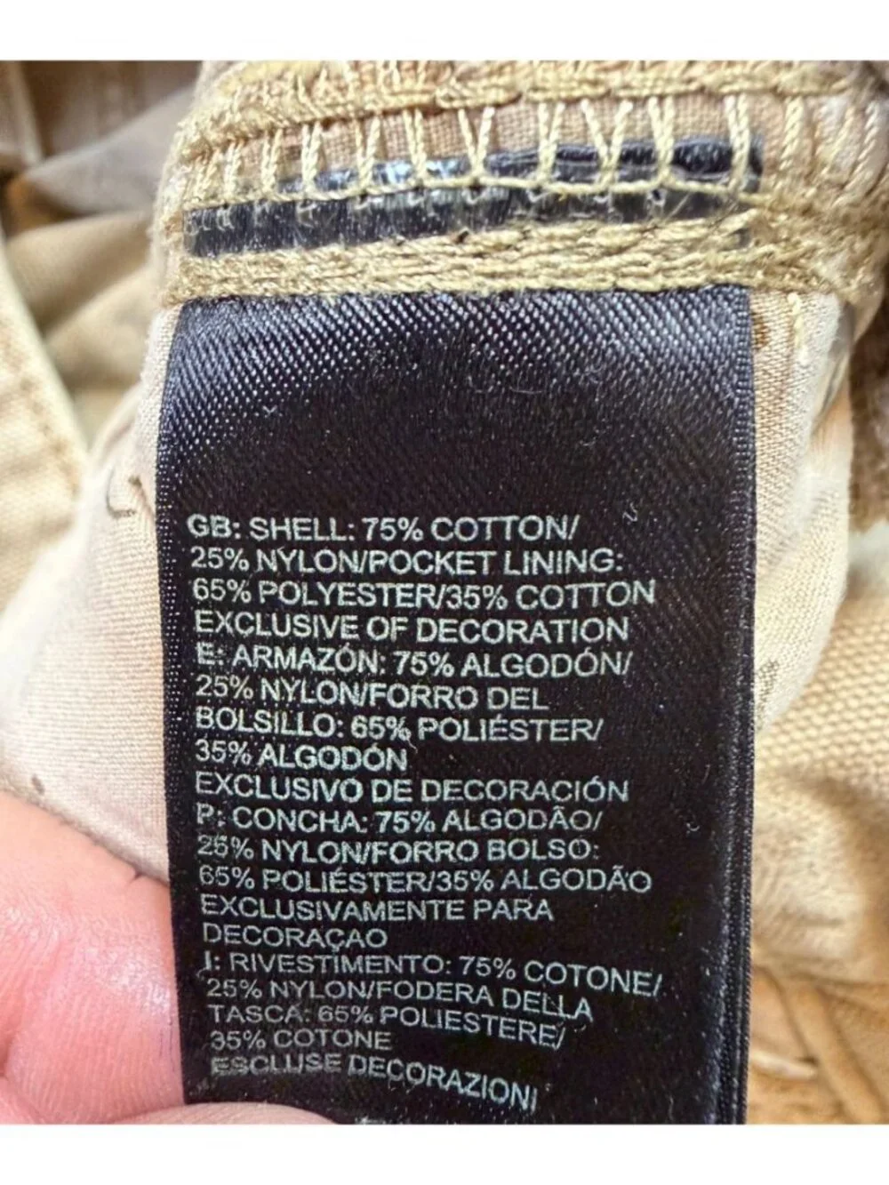 The North Face Pants Mens 38 Regular Khaki Tan Canvas Duck Work Utility